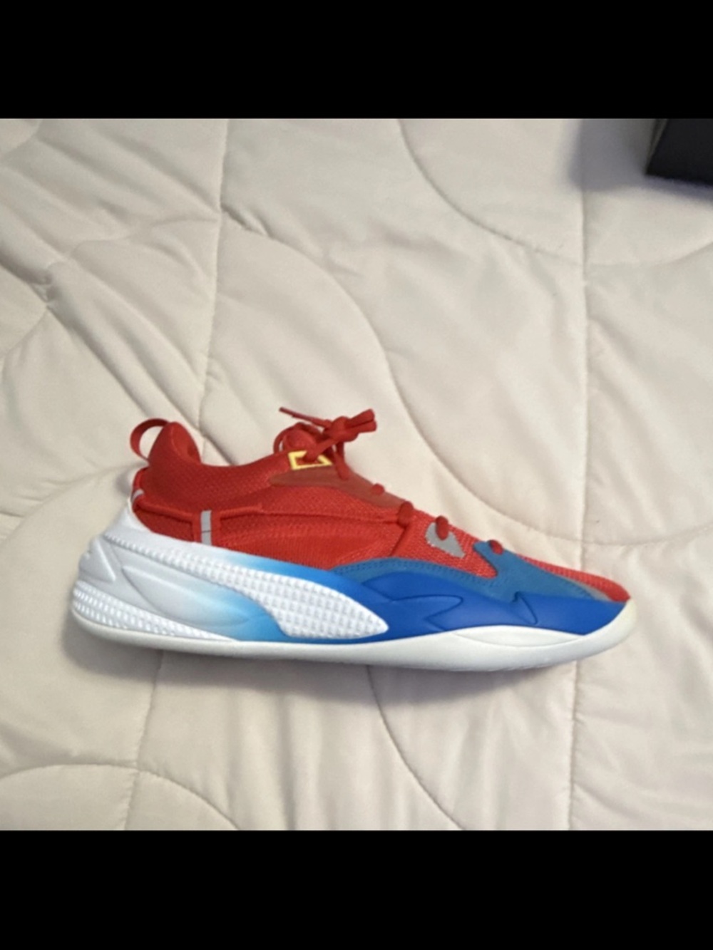 Puma Men's Athletic Sneaker in Red and Blue